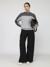 Худи женское  цвет серый ЦБ-00287137 модель ЦБ-00287137 Фото