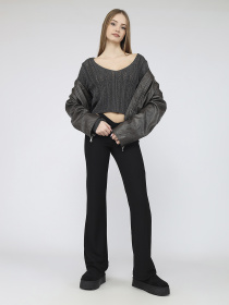 Джемпер женский  цвет темно-серый ЦБ-00287461 модель ЦБ-00287461 Фото