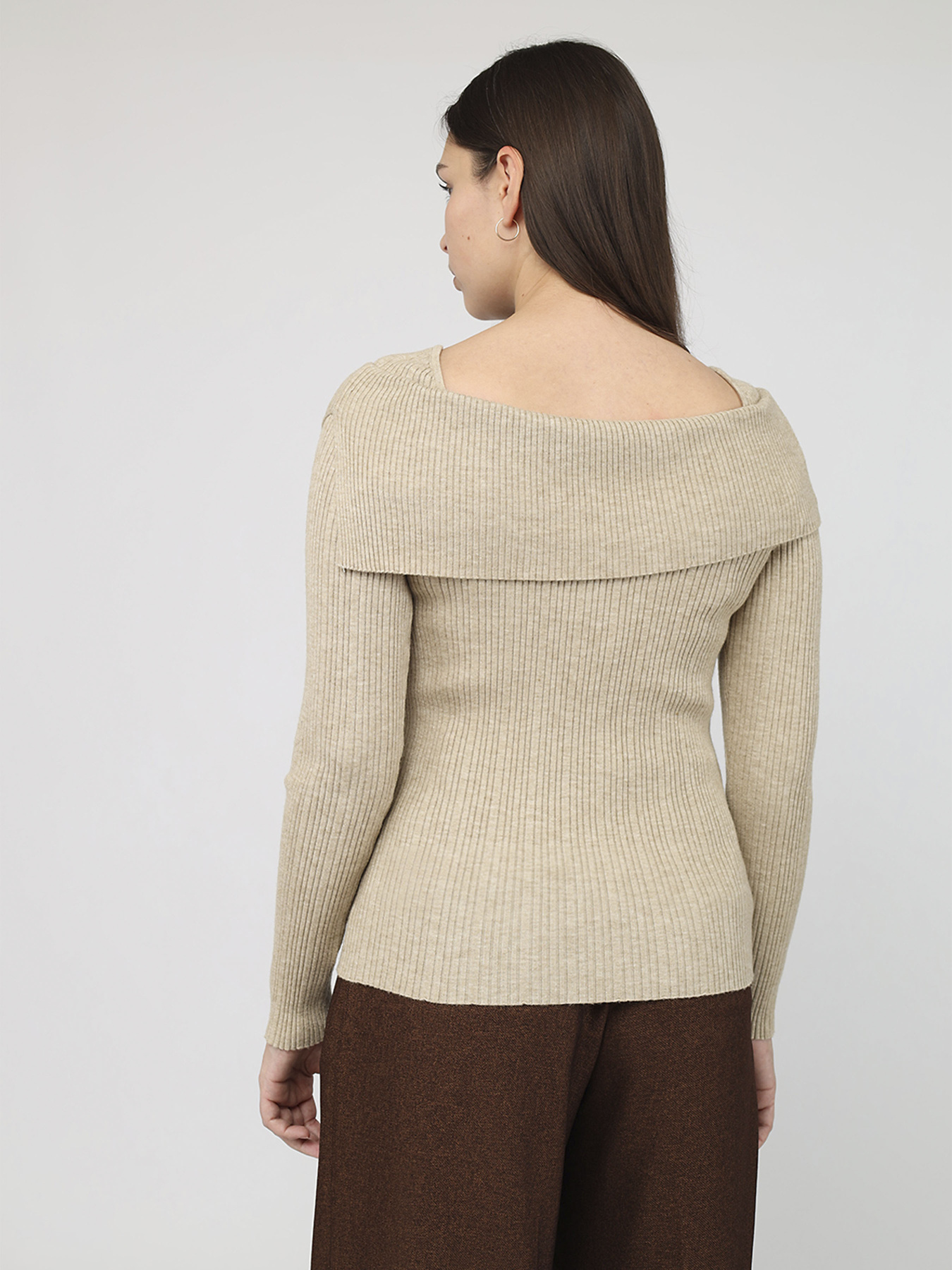 Джемпер жіночий  колір бежевий ЦБ-00287464 модель ЦБ-00287464 Фото