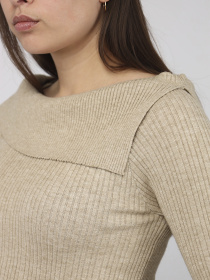 Джемпер жіночий  колір бежевий ЦБ-00287464 модель ЦБ-00287464 Фото