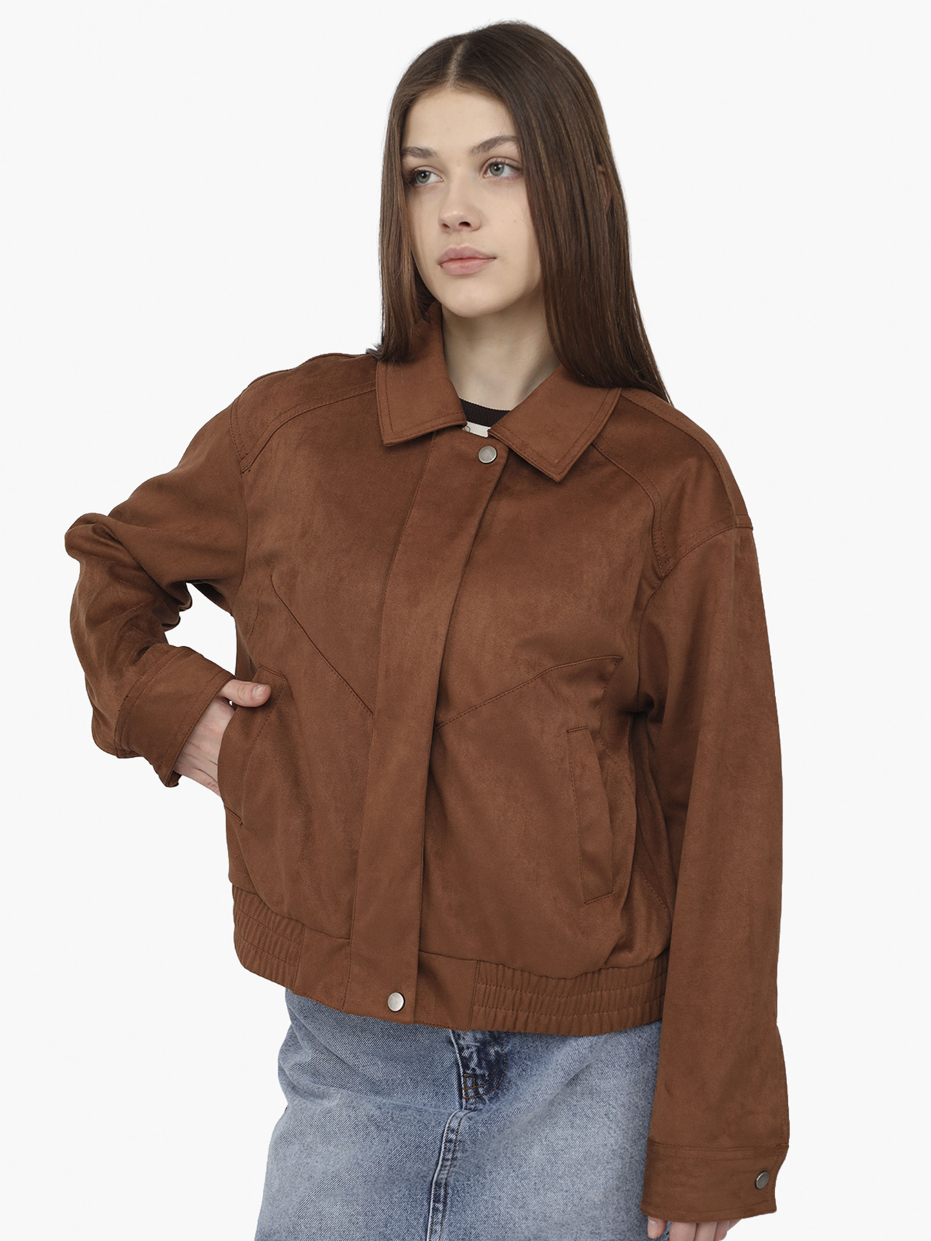 Куртка женская  цвет коричневый ЦБ-00288024 модель ЦБ-00288024 Фото