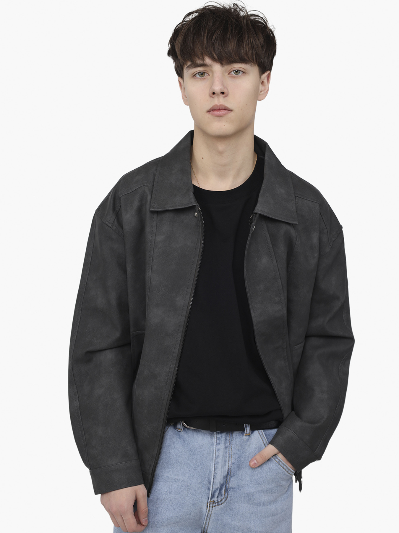 Куртка мужская  цвет темно-серый ЦБ-00288122 модель ЦБ-00288122 Фото