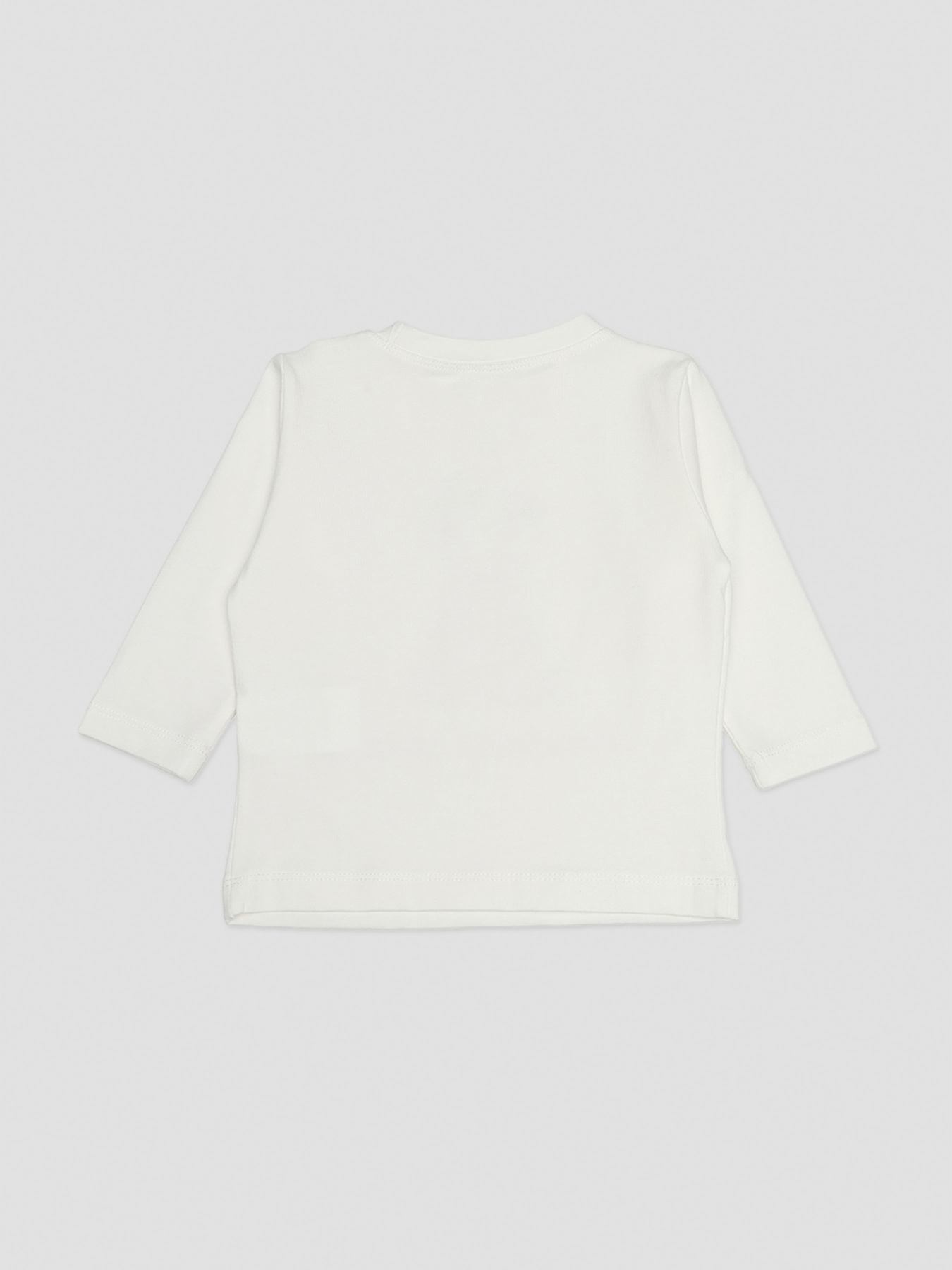 Футболка з довгим рукавом для дівчинки  колір молочний ЦБ-00288373 модель ЦБ-00288373 Фото