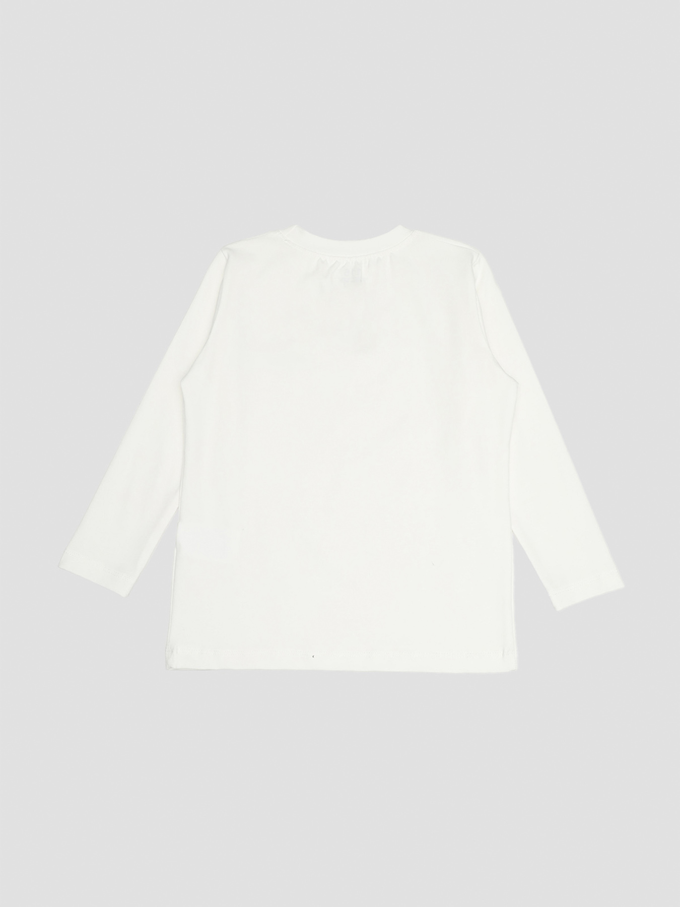 Футболка з довгим рукавом для дівчинки  колір молочний ЦБ-00288375 модель ЦБ-00288375 Фото