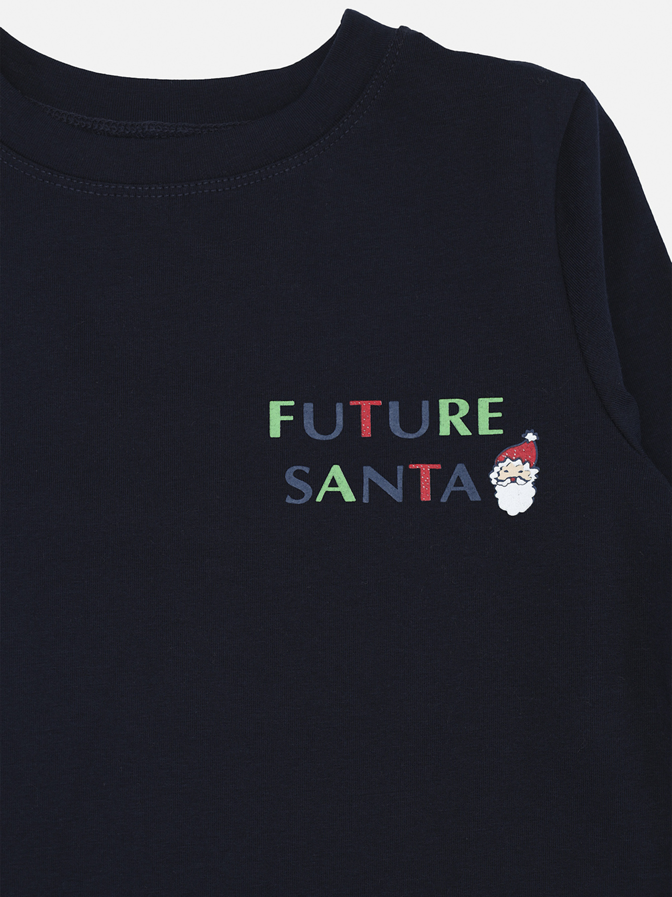 Футболка с длинным рукавом для мальчика  цвет темно-синий ЦБ-00288376 модель ЦБ-00288376 Фото