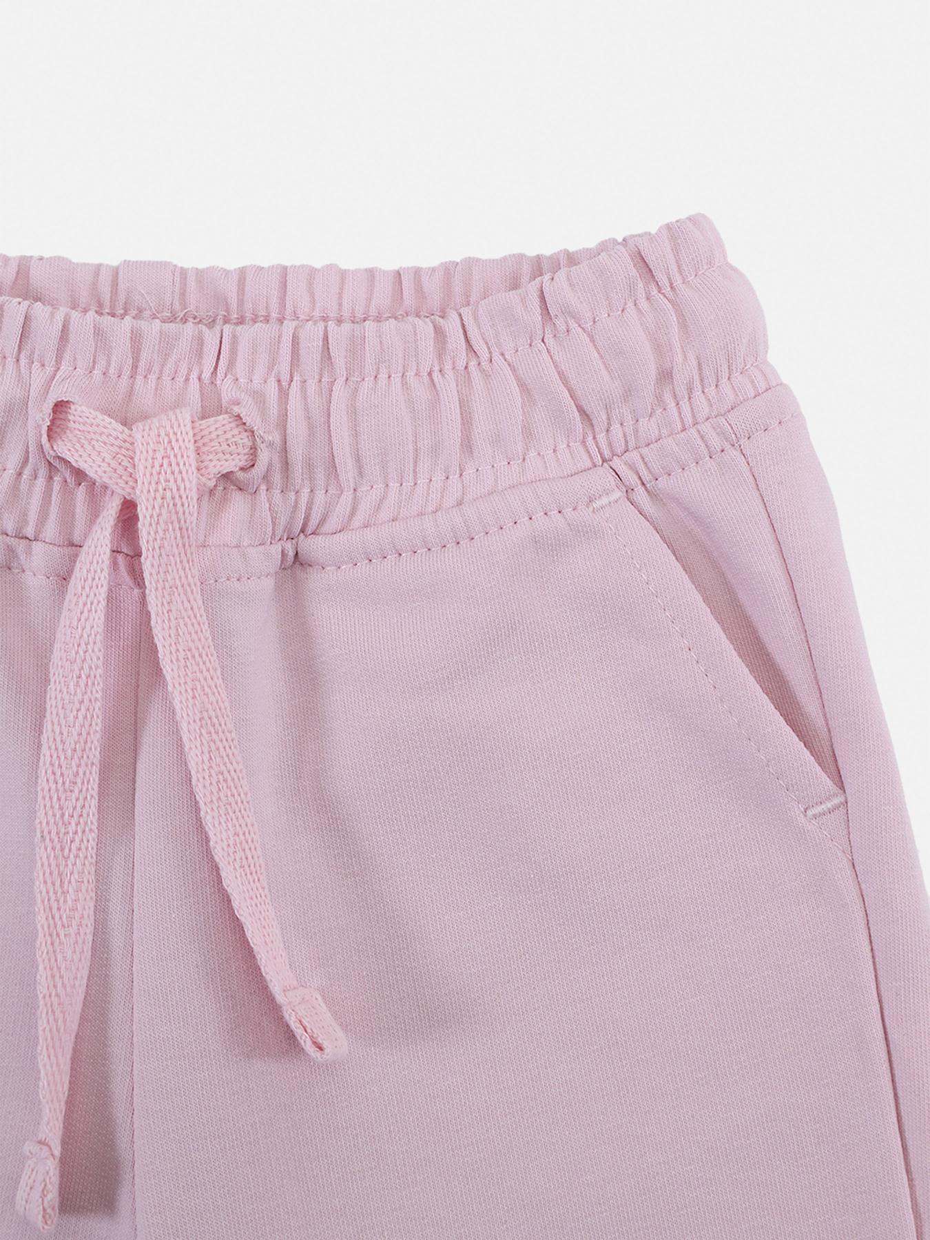 Штаны спортивные для девочки  цвет светло-розовый ЦБ-00288394 модель ЦБ-00288394 Фото