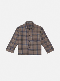 Рубашка для с длинным рукавом для мальчика  цвет коричневый ЦБ-00288819 модель ЦБ-00288819 Фото