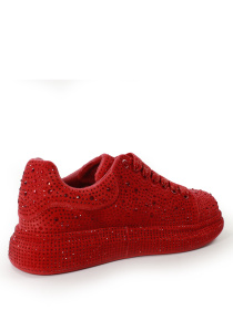 Кроссовки со стразами модель 710-13-red Кроссовки со стразами модель 710-13-red Фото