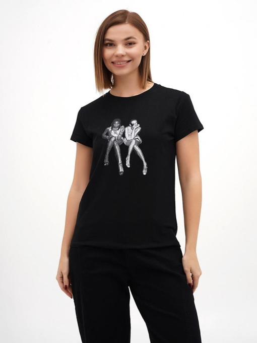 Футболка женская Чёрный STREAM модель 659827 Фото