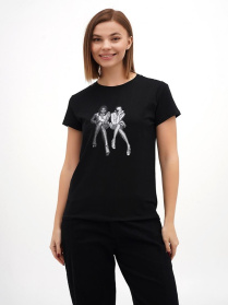 Футболка женская Чёрный STREAM модель 659827 Фото