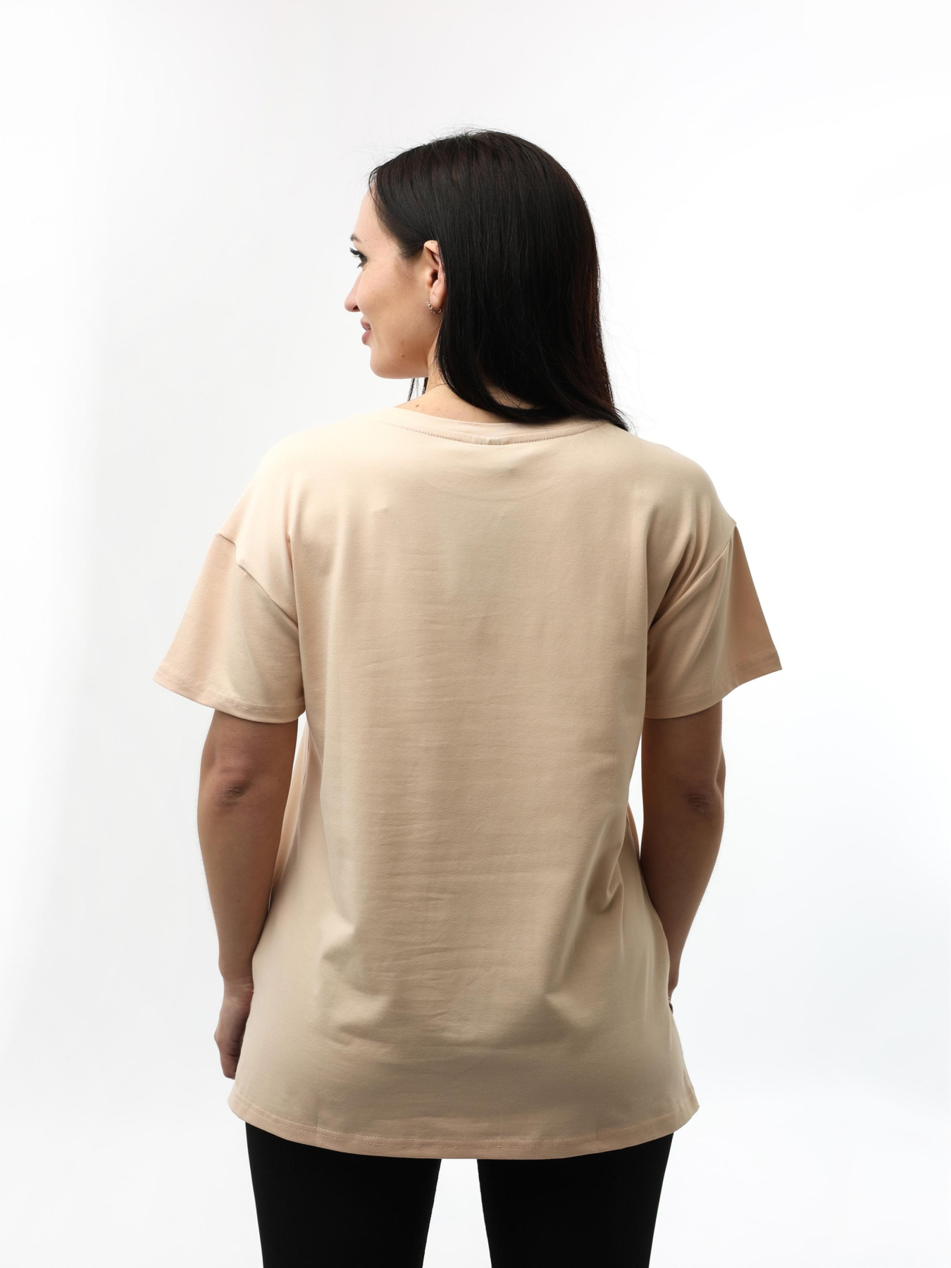 Футболка женская Бежевый STREAM модель 669045 Фото