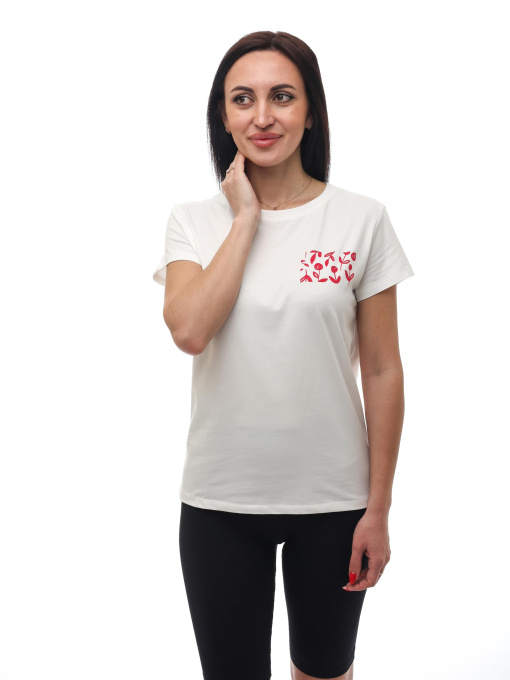 Футболка женская Белый EST.1991 модель 673689 Фото