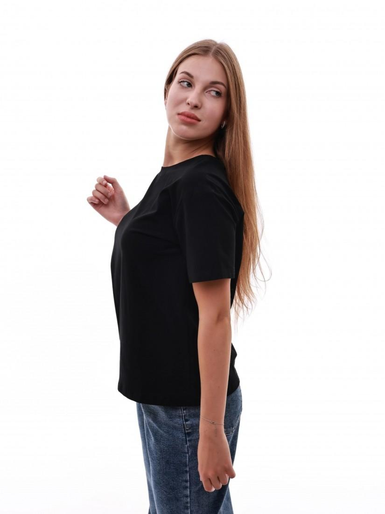 Футболка женская Чёрный LUMO модель 687415 Фото