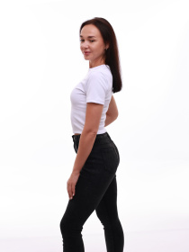 Футболка женская Белый LIKE модель 687775 Футболка женская Белый LIKE модель 687775 Фото