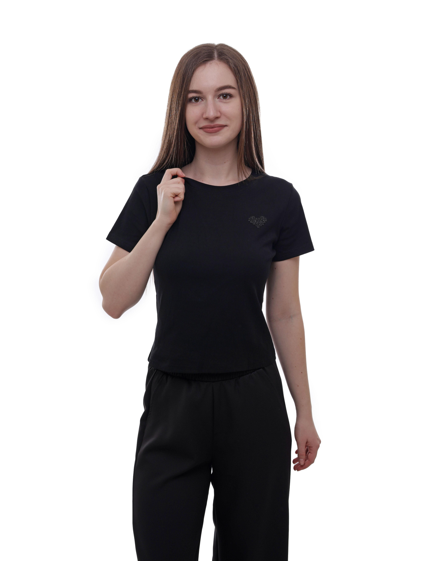 Футболка женская Чёрный LUMO модель 701350 Фото