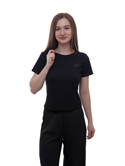 Футболка женская Чёрный LUMO модель 701350 Фото