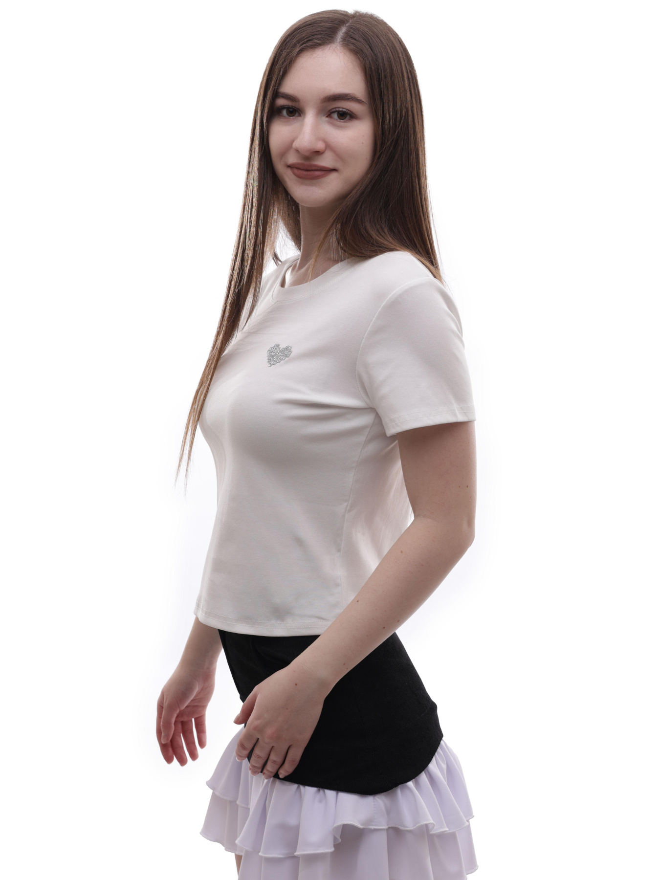Футболка женская Белый LUMO модель 701352 Фото