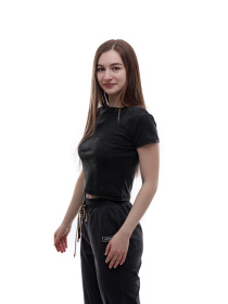 Футболка женская Чёрный LUMO модель 703726 Фото