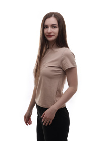 Футболка жіноча Бежевий STREAM модель 704181 Футболка жіноча Бежевий STREAM модель 704181 Фото