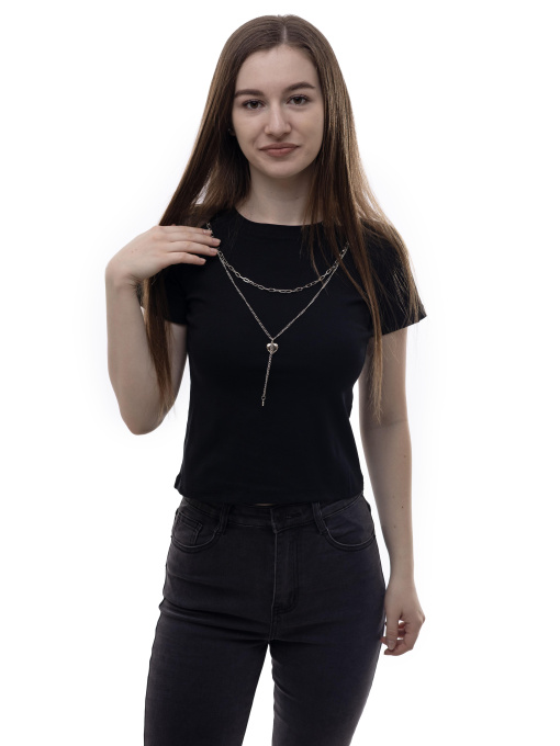 Футболка женская Чёрный LUMO модель 701229 Фото