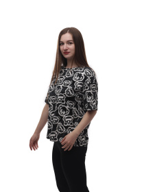 Футболка женская Чёрный LUMO модель 704205 Фото