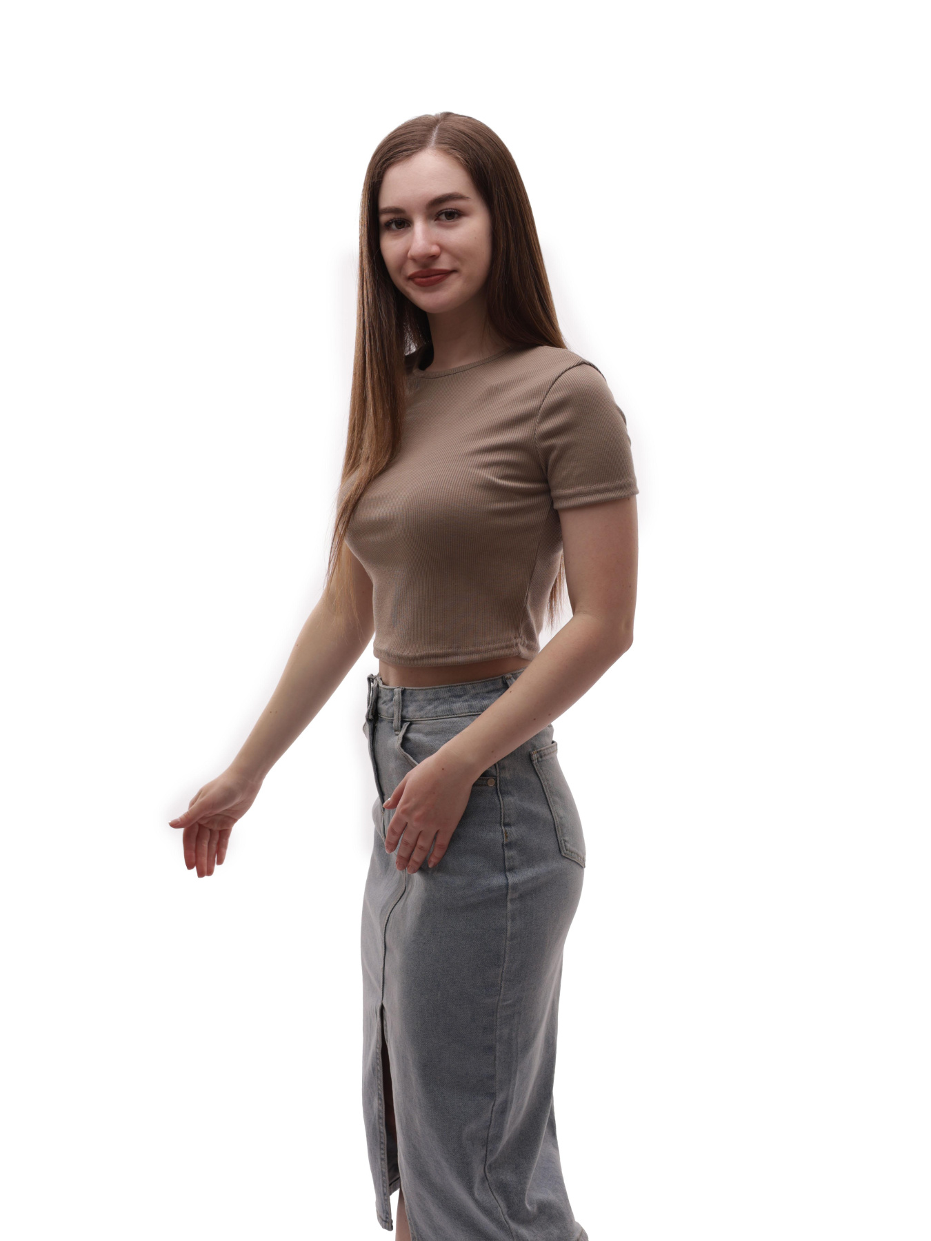 Футболка женская Бежевый PERLE MODA модель 722720 Фото