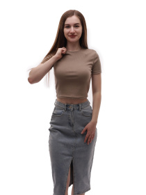 Футболка женская Бежевый PERLE MODA модель 722720 Фото