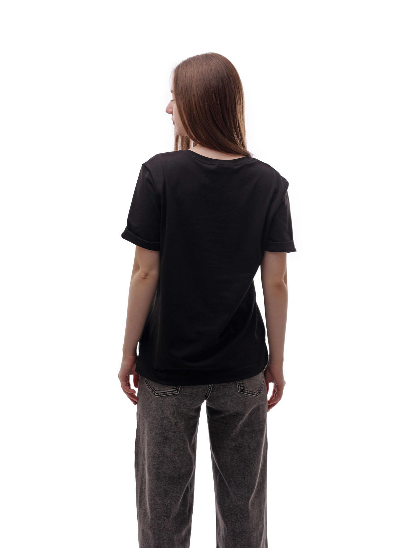 Футболка женская Чёрный РАЙ-ТЕХ модель 703206 Фото