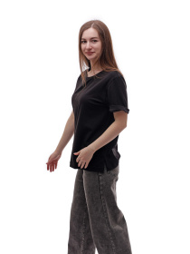 Футболка женская Чёрный РАЙ-ТЕХ модель 703206 Фото