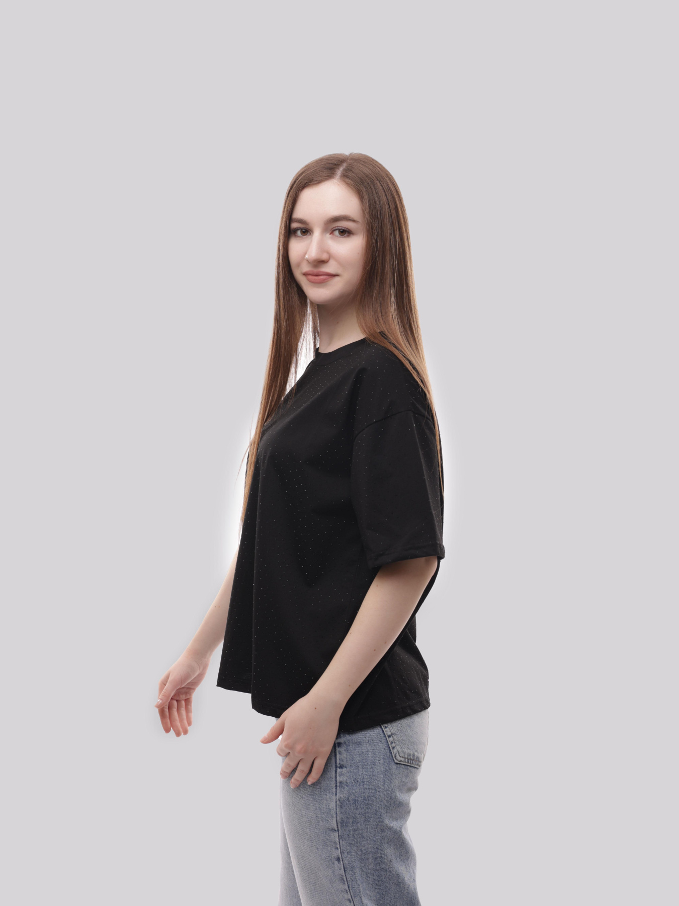 Футболка женская Чёрный LUMO модель 705998 Фото