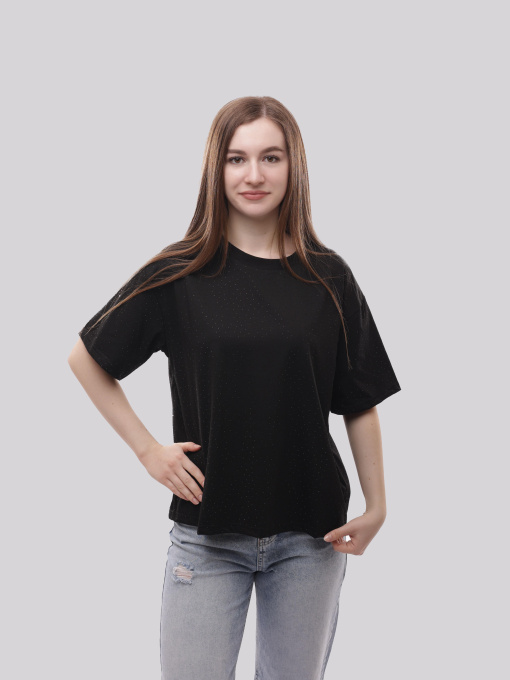 Футболка женская Чёрный LUMO модель 705998 Фото