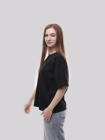 Футболка женская Чёрный LUMO модель 705998 Фото