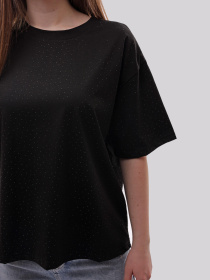 Футболка женская Чёрный LUMO модель 705998 Фото