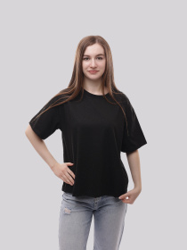 Футболка женская Чёрный LUMO модель 705998 Фото