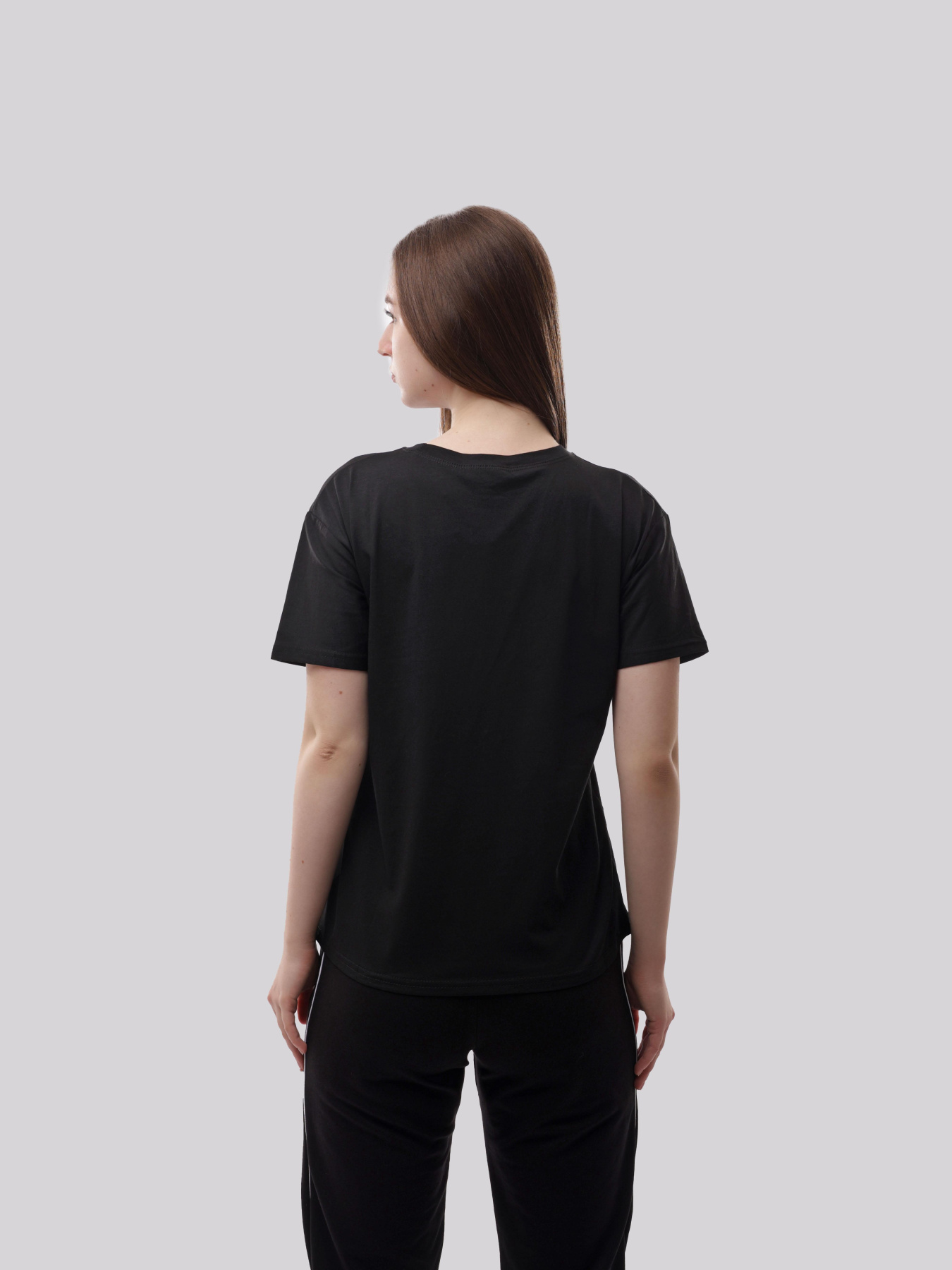 Футболка женская Чёрный LUMO модель 706064 Фото