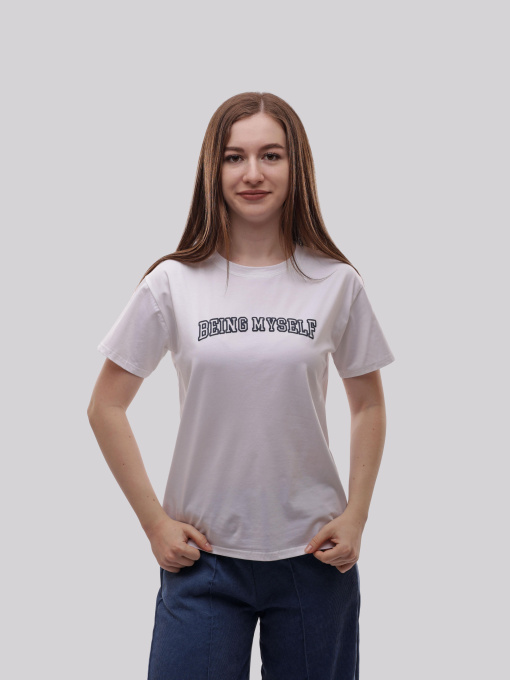 Футболка женская Белый LUMO модель 706914 Фото