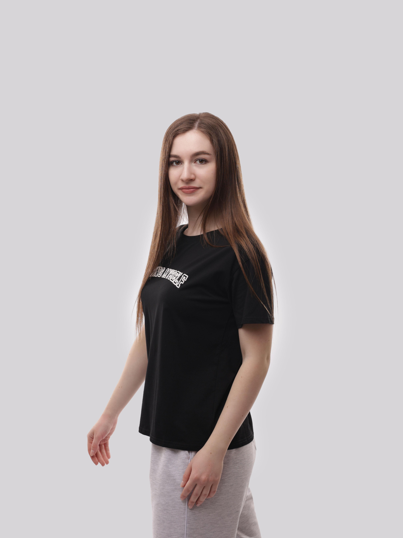 Футболка женская Чёрный LUMO модель 706915 Фото