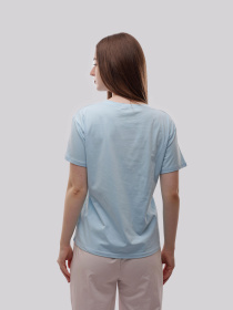 Футболка женская Голубой LUMO модель 706916 Футболка женская Голубой LUMO модель 706916 Фото