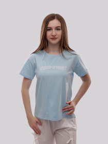 Футболка женская Голубой LUMO модель 706916 Футболка женская Голубой LUMO модель 706916 Фото
