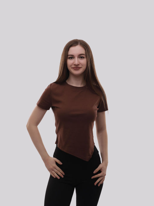 Футболка жіноча Темно-коричневий STREAM модель 707552 Фото