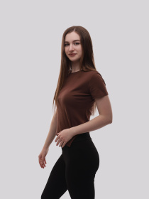 Футболка жіноча Темно-коричневий STREAM модель 707552 Фото