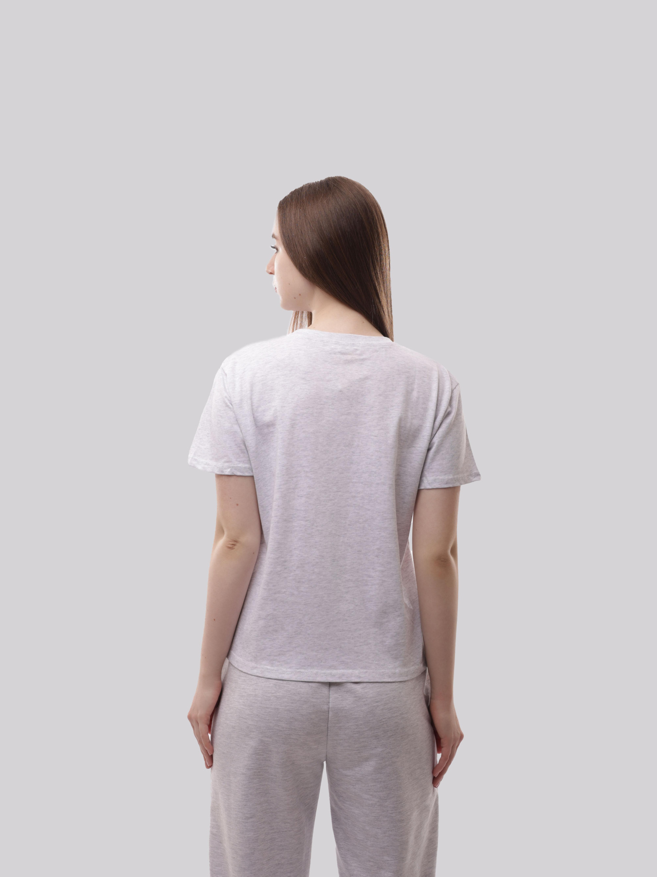 Футболка женская Светло-серый LUMO модель 710691 Фото