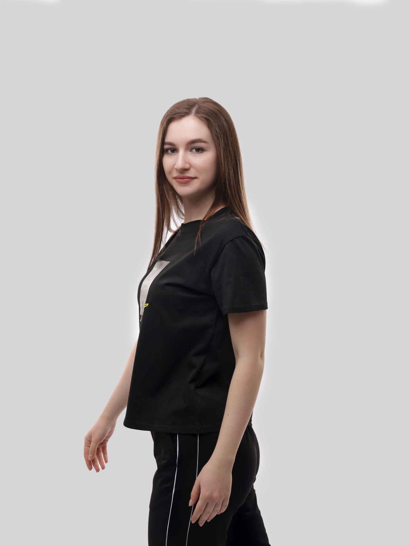 Футболка женская Чёрный LUMO модель 710745 Фото