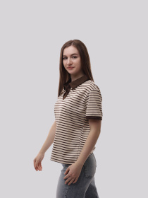 Поло жіноче Темно-коричневий STREAM модель 710783 Фото