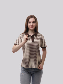 Поло жіноче Темно-коричневий STREAM модель 710783 Фото