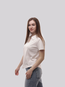 Поло жіноче Білий STREAM модель 710788 Фото