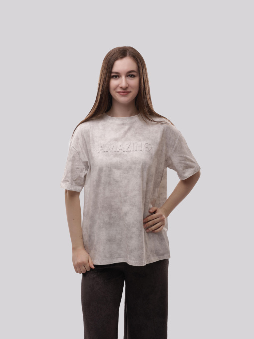 Футболка женская Серый LUMO модель 711861 Фото