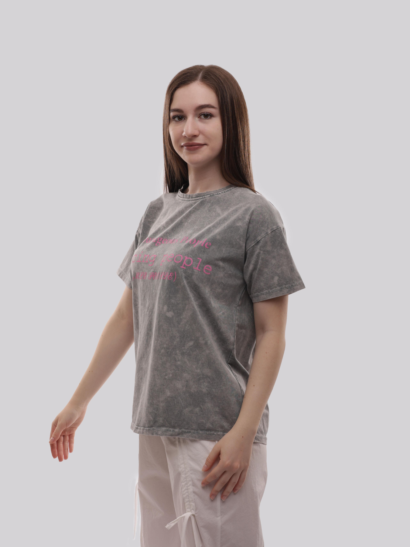 Футболка женская Светло-серый LUMO модель 712526 Фото