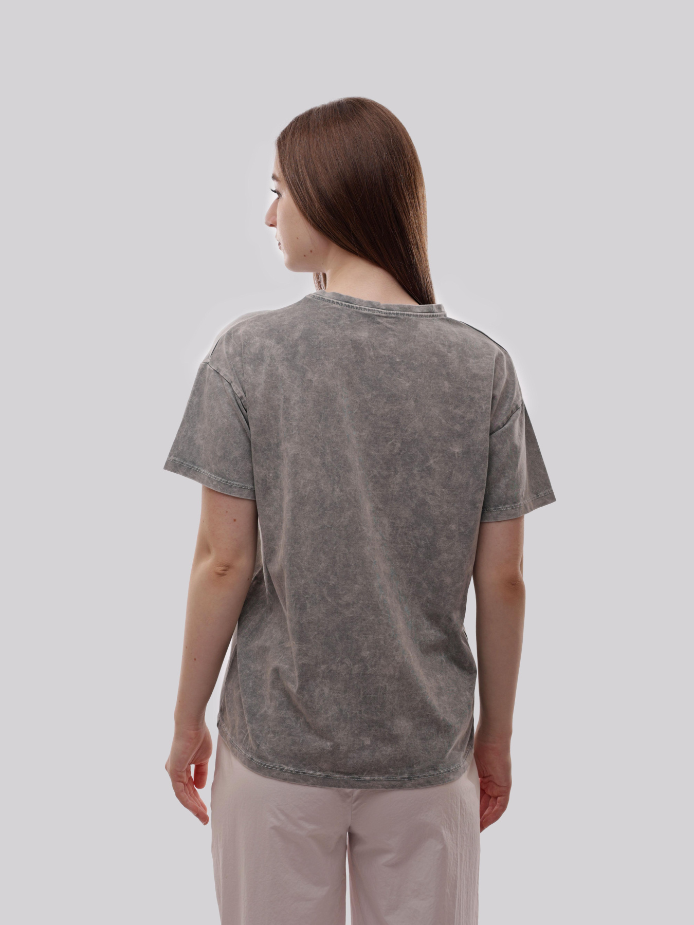 Футболка женская Светло-серый LUMO модель 712526 Фото