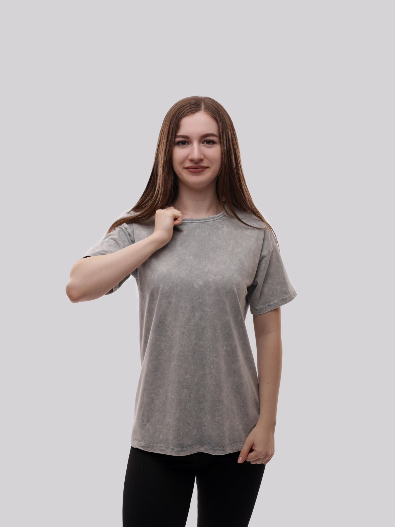 Футболка женская Светло-серый LUMO модель 712594 Фото